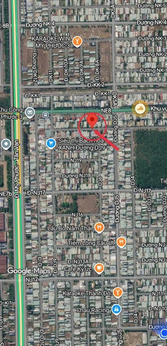 Bán đất 300m² mặt tiền khu đô thị Mỹ Phước 3 - Ảnh 1