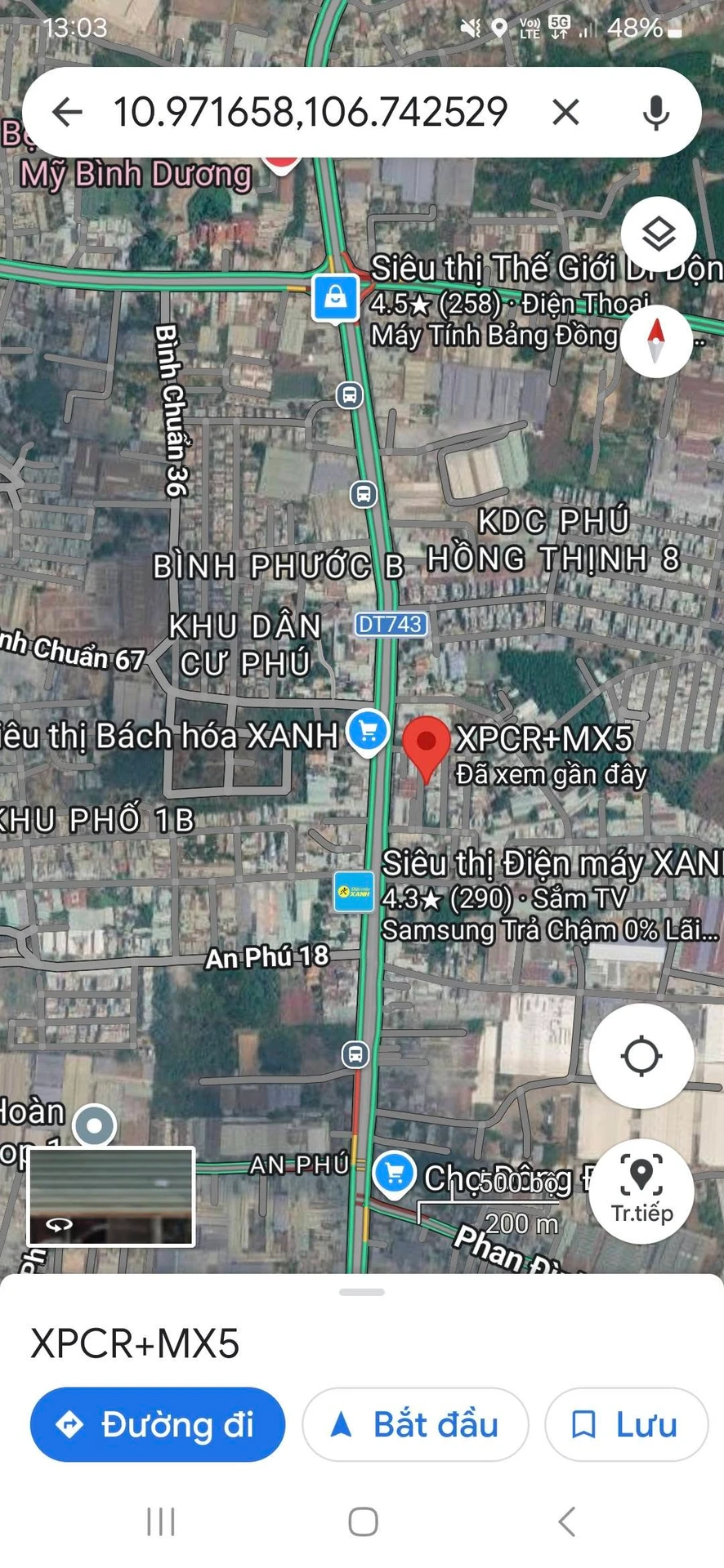 Bán nhà mặt tiền mặt chợ Phú Phong, Thuận An, Bình Dương, 50m2, 3,5 tỷ - Ảnh 1