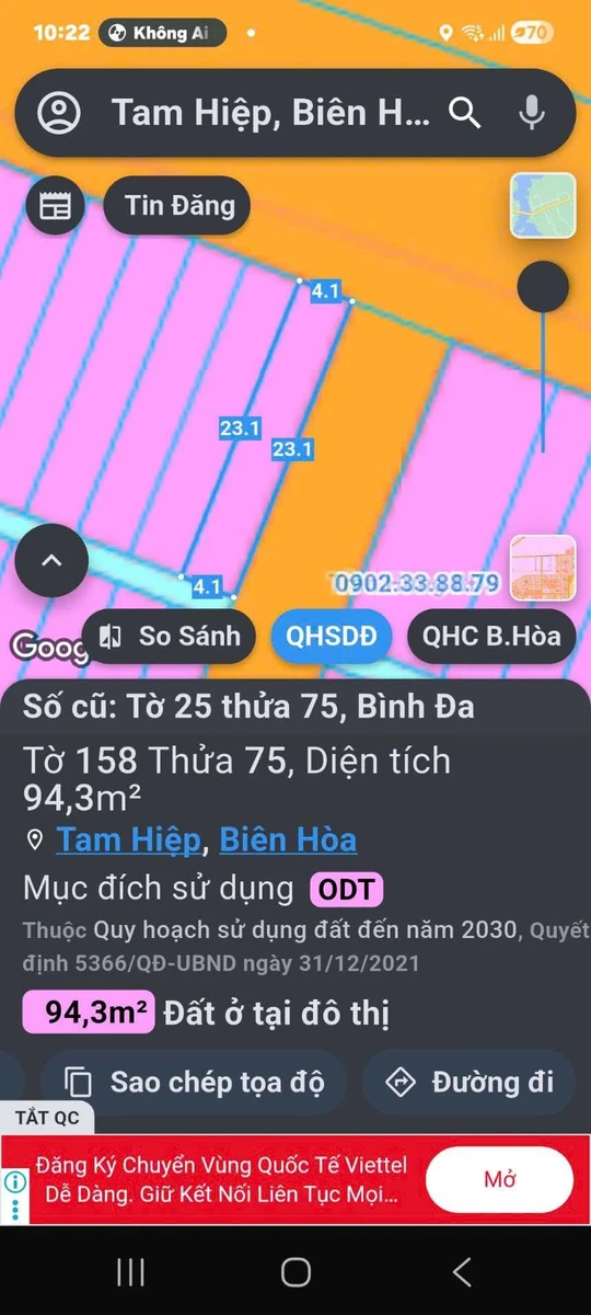 Bán lô góc 2 mặt tiền Đồng Khởi 94.3m2, 14 tỷ - Ảnh 1