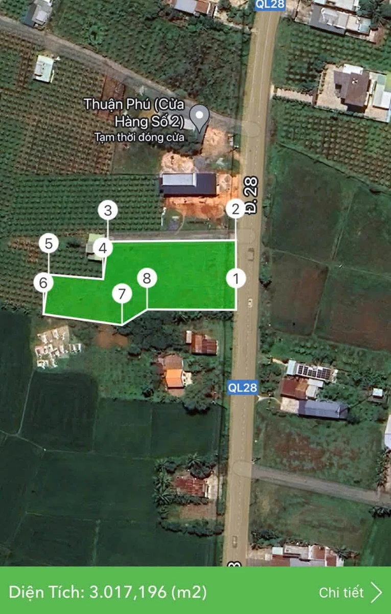Bán đất 2400m2 có thổ cư mặt tiền Quốc lộ 28, Hàm Chính, giá 9,3 tỷ - Ảnh thu nhỏ 2
