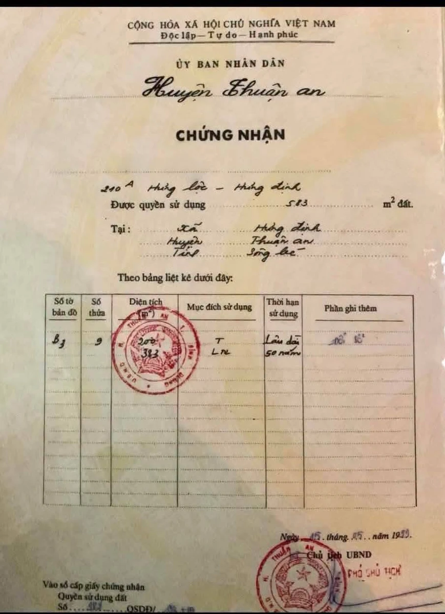 Bán đất Hưng Định 583 m2, 2 mặt tiền, giá 9,5 tỷ - Ảnh 1