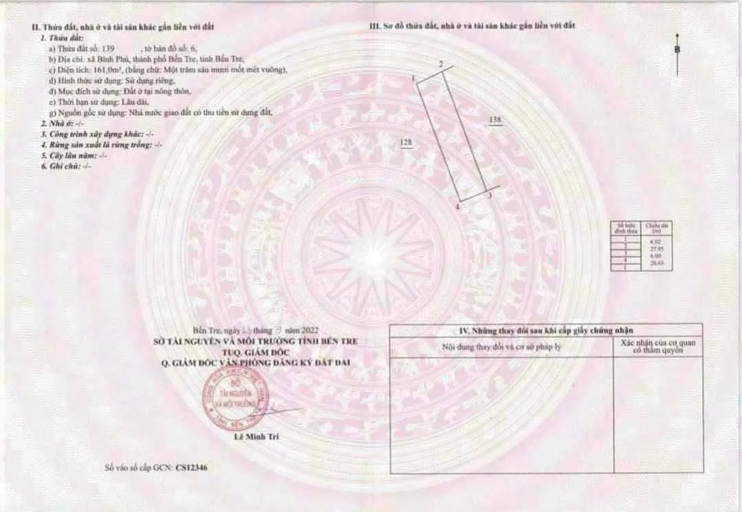 Bán đất 160m² Bình Phú, thổ cư 100%, 819 triệu - Ảnh thu nhỏ 2
