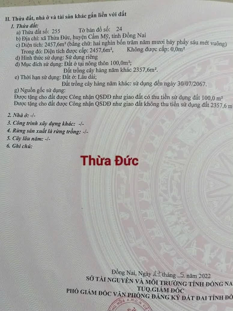 Bán đất 2.458m² cạnh Sân bay Long Thành, giá 5 tỷ - Ảnh thu nhỏ 3