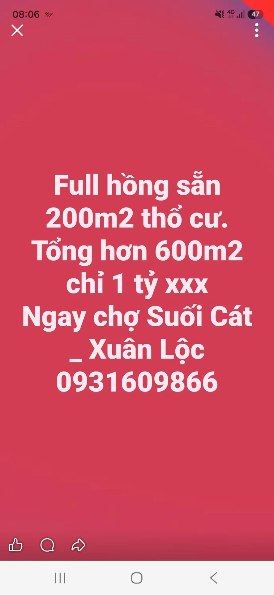 Bán đất 600m2 thổ cư 200m2, Xuân Lộc - Ảnh 1