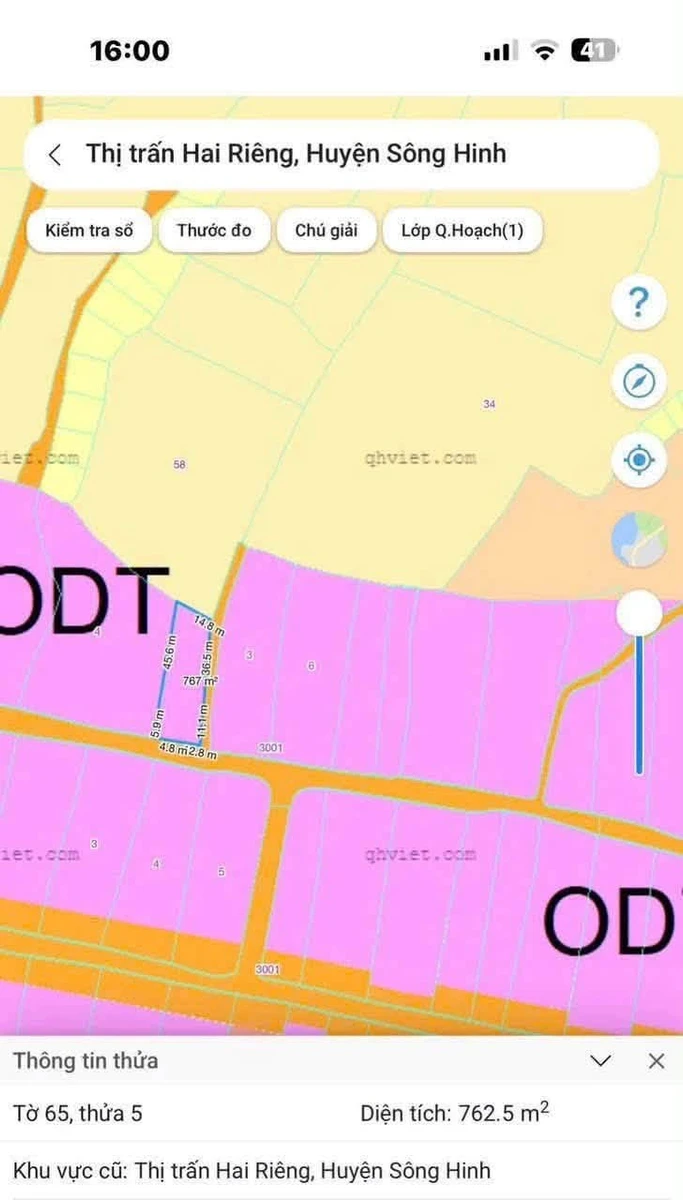Bán đất góc 2 mặt tiền 767m² Sông Hinh 520 triệu - Ảnh 1