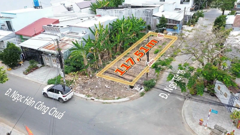 Lô góc 2 mặt tiền 117,5m² Rạch Giá, Kiên Giang, 2,3 tỷ