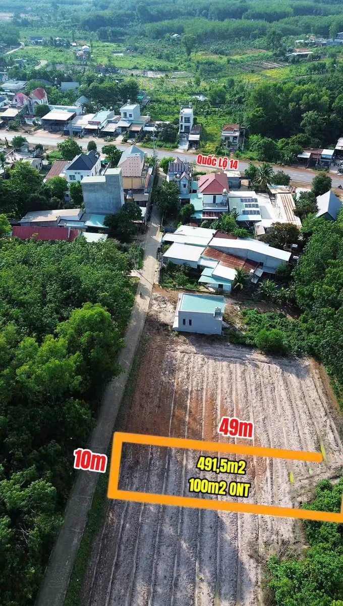Bán đất 2 mặt tiền 500m² Xã Minh Thắng, Chơn Thành - Ảnh thu nhỏ 2