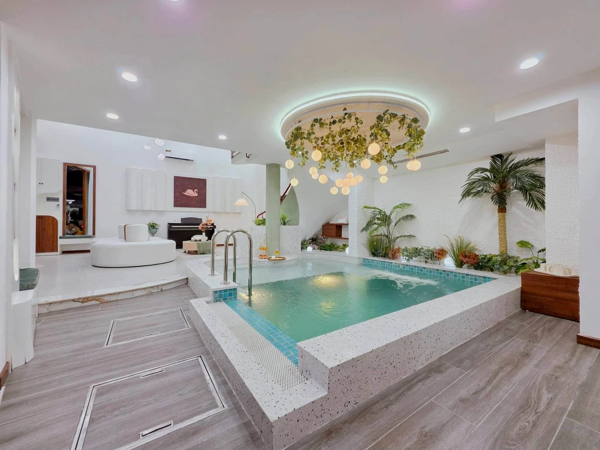 Bán nhà mặt tiền 4 tầng có hồ bơi 61m2 sát Triệu Nữ Vương, Hải Châu, Đà Nẵng - Ảnh thu nhỏ 5