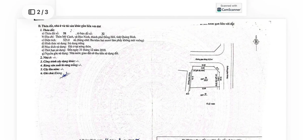 Bán lô góc 325m2 KĐT Nhật Lệ Riverside - Mỹ Cảnh - Bảo Ninh - Đồng Hới - Quảng Bình (2x triệu/m2) - Ảnh thu nhỏ 2