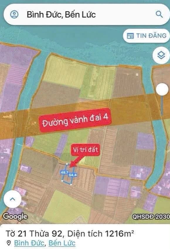 Bán đất vườn 1.215m² Bình Đức Bến Lức, 1,3 tỷ - Ảnh thu nhỏ 5