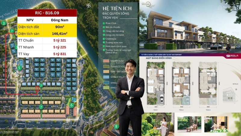 NHÀ PHỐ 3 TẦNG RIVERA NAGOMI 5,2 TỶ - HƯỚNG ĐÔNG NAM | THANH TOÁN GIÃN 24TH, 3 NĂM MIỄN PHÍ QUẢN LÝ