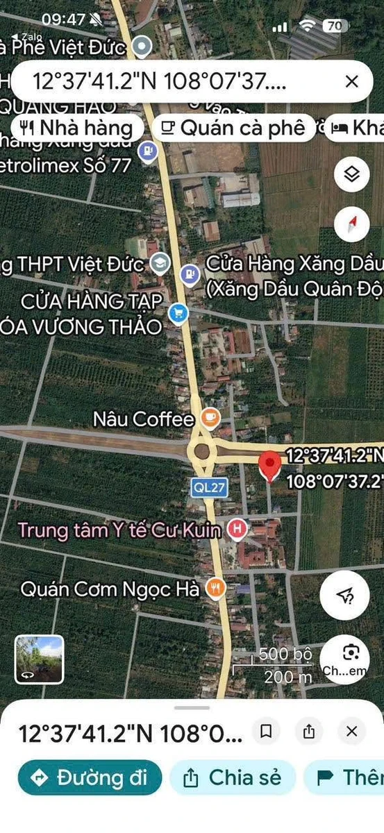 Bán lô đất hẻm cấp 1 đường Hồ Chí Minh, 67m2, giá 1,715 tỷ tại Cư Kuin - Ảnh 1