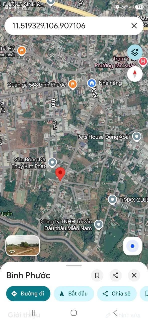 Bán đất Bình Phước 180m² hướng Đông Nam - Ảnh 1