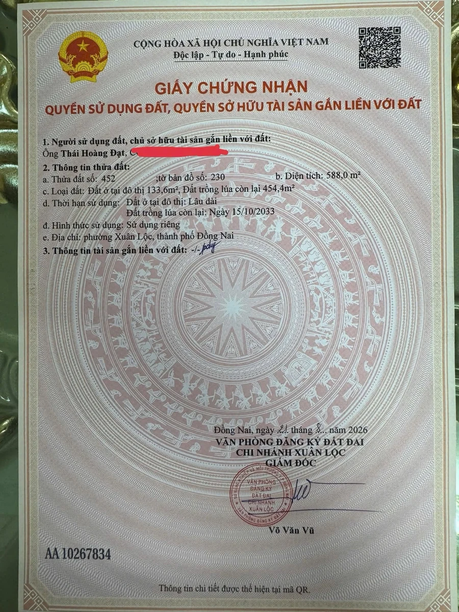 Bán đất nền mặt tiền đường bê tông full thổ cư 150-260m2 đối diện khu đô thị hồ Núi Le, Đồng Nai - Ảnh thu nhỏ 4