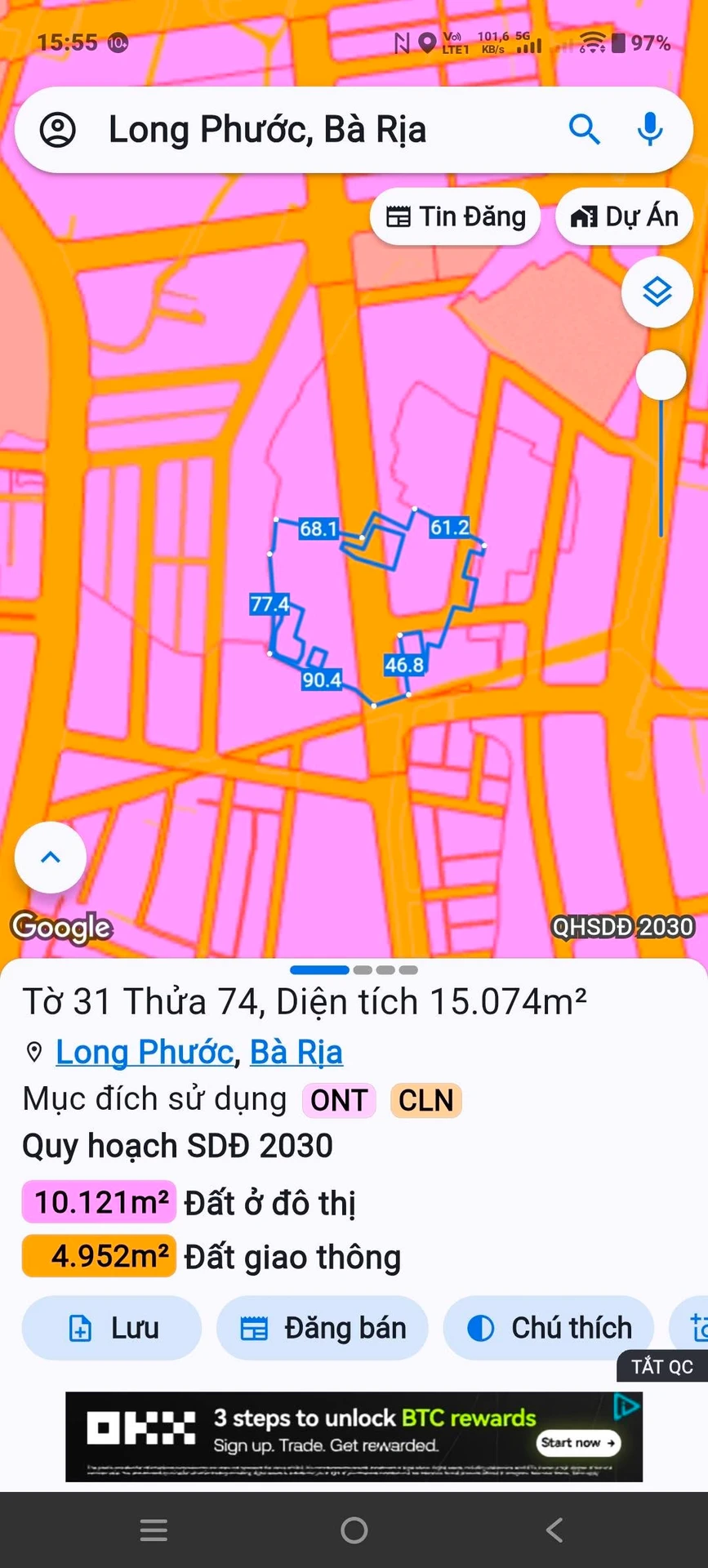 Bán đất 18.026m² Tam Long Thủ Đức 46 tỷ - Ảnh 1