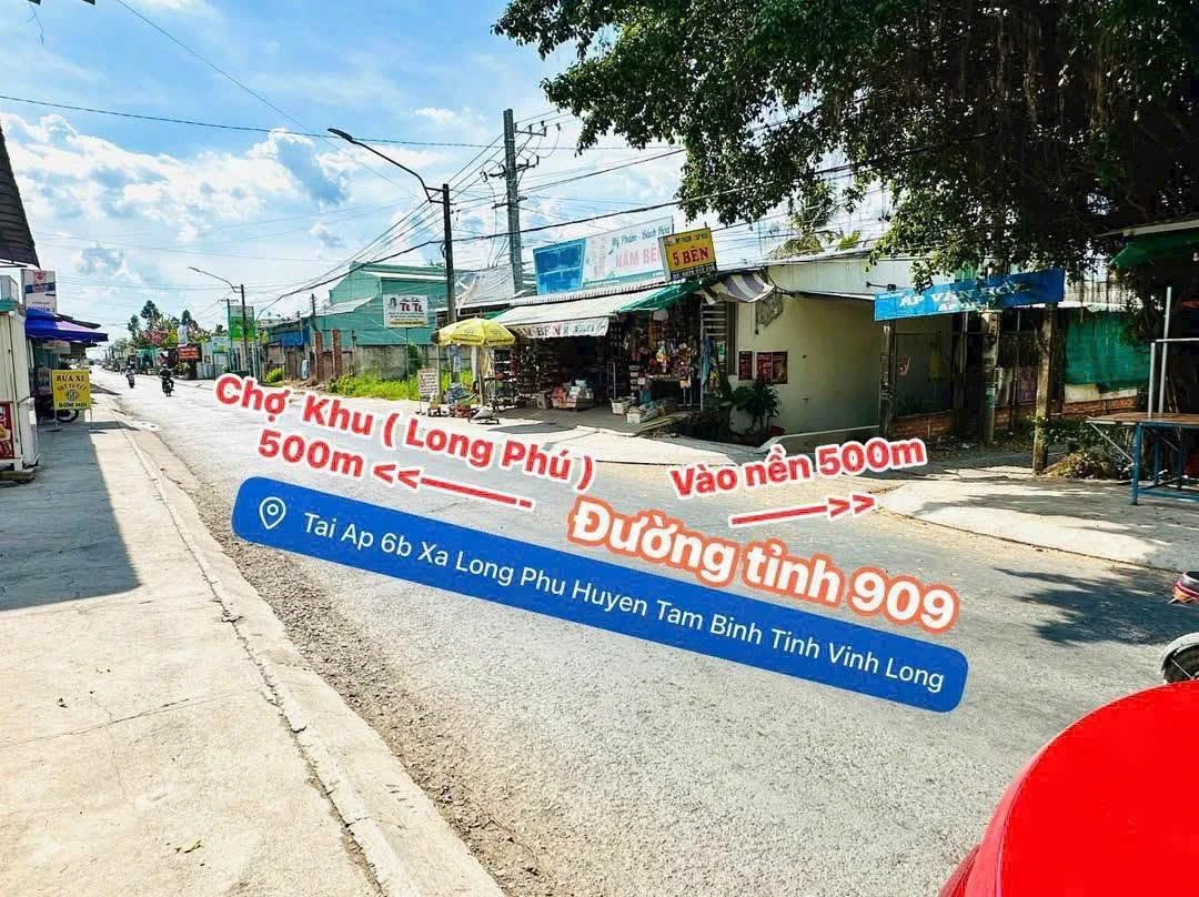 Bán nền đất 5x27m full thổ cư Song Phú, Vĩnh Long 295 triệu - Ảnh 1