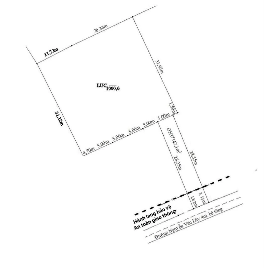 Bán đất xây dựng nhà vườn 1142m² ở Tân Trụ Long An - Ảnh thu nhỏ 3