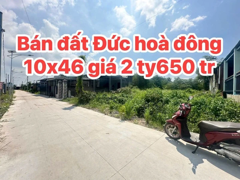 Bán đất thổ cư 260m2 đường nhựa Kênh 3 Hòa Khánh, gần Vingroup Hậu Nghĩa