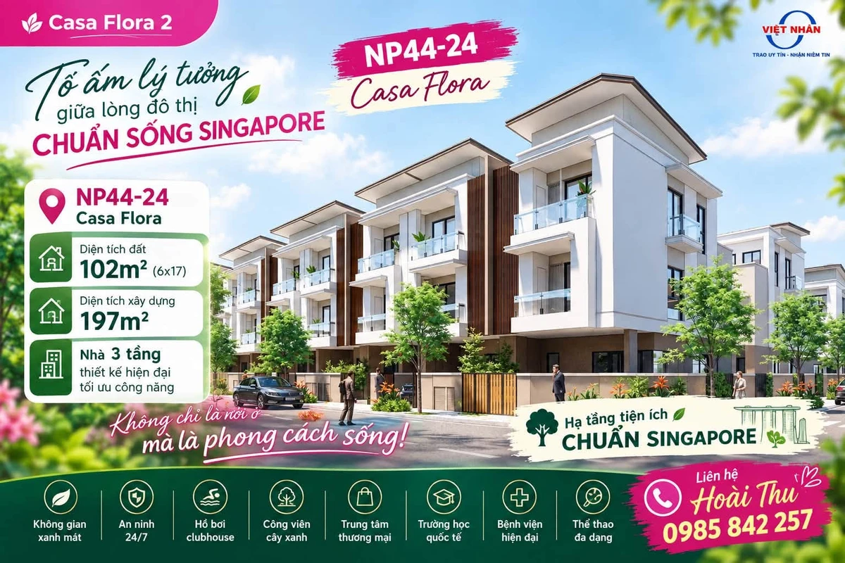 Nhà phố 3 tầng 102m² tại VSIP Nghệ An từ 2 tỷ - Ảnh 1
