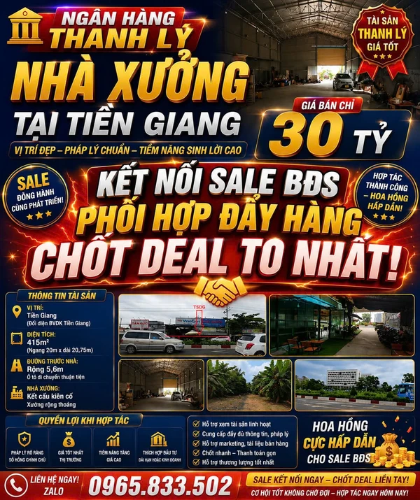 Bán đất mặt tiền Quốc Lộ 1A, 3.133m², Tiền Giang, giá 30 tỷ