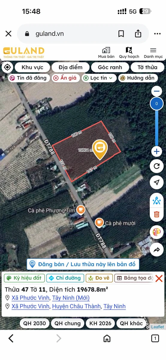 Bán 2.918m² đất mặt tiền DT788, Tây Ninh - Ảnh thu nhỏ 3