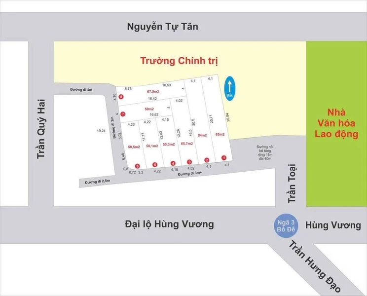 Bán đất Quảng Ngãi 50-85m², 1,15-1,85 tỷ, gần Hùng Vương