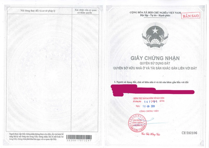 Bán QSDĐ tại thửa đất số: 239, tờ bản đồ số: 13 P.Mỹ Quý, TP.Long Xuyên, T.An Giang