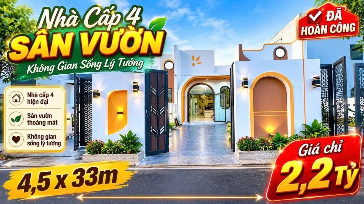 Bán nhà sân vườn mini 3PN 145m2 giá 2,2 tỷ tại Phước Lý, Cần Giuộc - Ảnh thu nhỏ 2