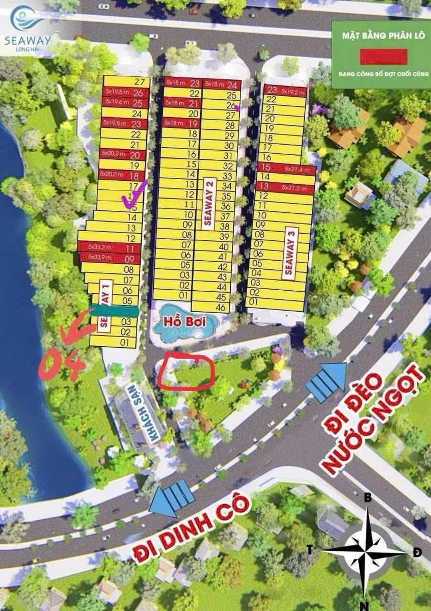 Bán lô đất 70m² Seaway Long Hải gần biển - Ảnh thu nhỏ 2