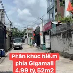 Bán đất 52m2 xây 4 tầng 4.99 tỷ Thủ Đức - Ảnh thu nhỏ 1