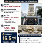 Bán nhà phố 79m² 4 tầng 5PN Cộng Hòa Tân Bình 16,5 tỷ - Ảnh thu nhỏ 1