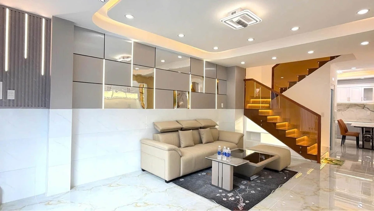 Bán nhà mặt tiền hẻm 4x12m Huỳnh Tấn Phát, Nhà Bè 3 tỷ - Ảnh thu nhỏ 2