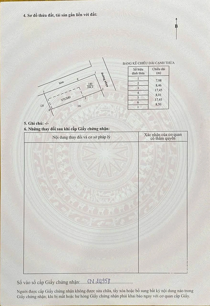 Bán lô đất góc 2 mặt tiền 206m2 Phước Hải - Ảnh thu nhỏ 4