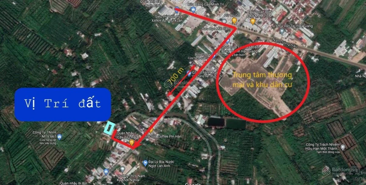 Bán đất 380m2 tại đường 925, thị trấn Mái Dầm, Châu Thành, Hậu Giang, chỉ với 1.8 tỷ VND - Ảnh thu nhỏ 4