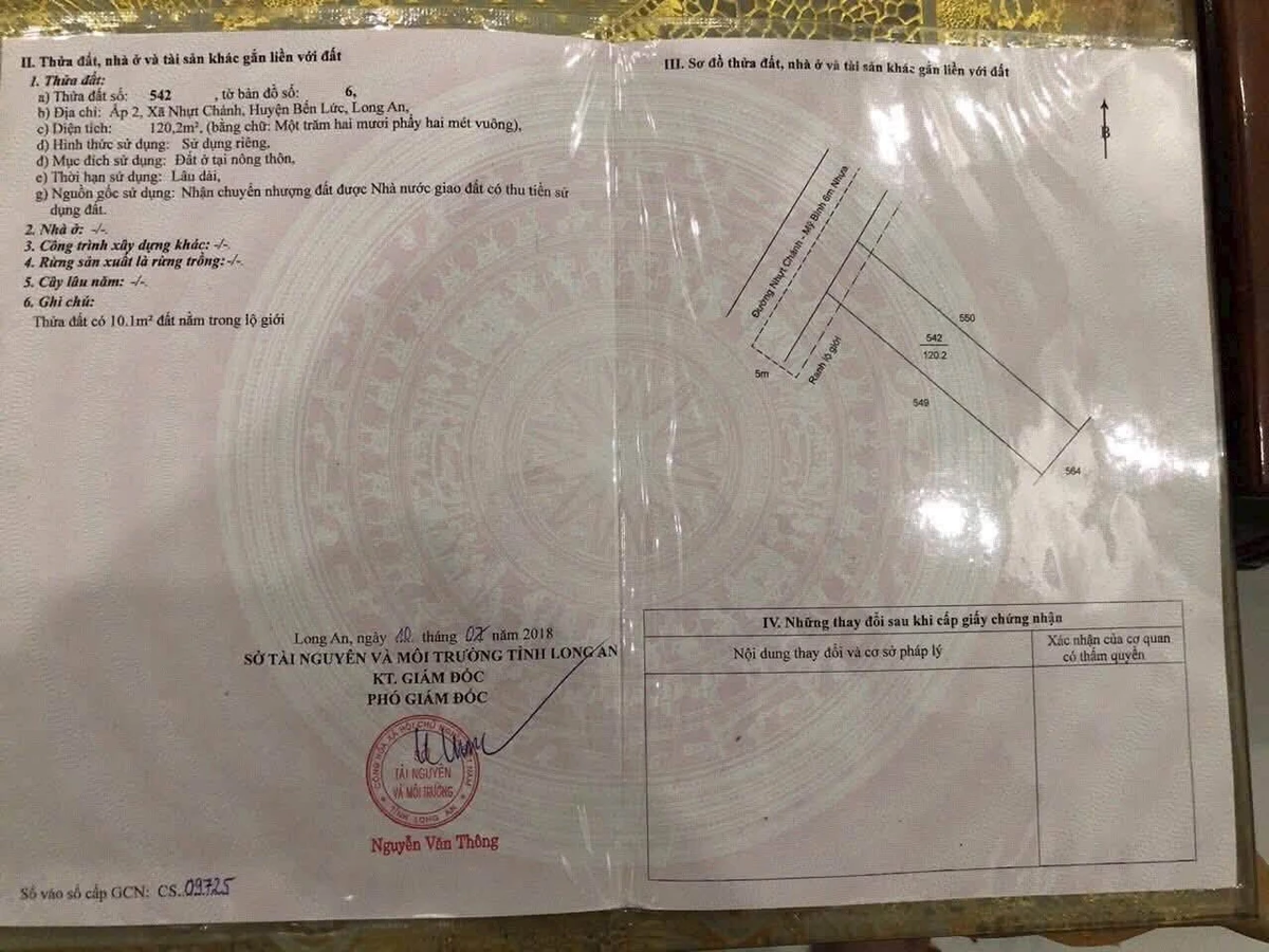 Bán đất nông thôn Nhựt Chánh 120m² giá 1 tỷ 200 triệu - Ảnh thu nhỏ 2