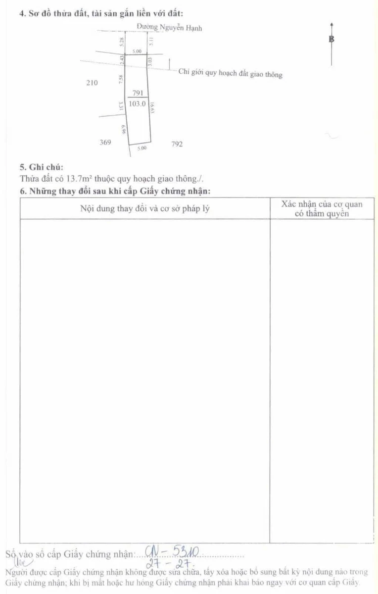 Bán đất mặt tiền 103m² Nguyễn Hạnh, Phường Vỹ Dạ, TP Huế - Ảnh thu nhỏ 3