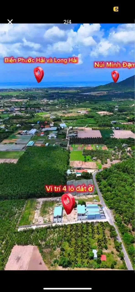 Bán 4 lô đất Phước Hải 150m² 790 triệu/lô - Ảnh thu nhỏ 4