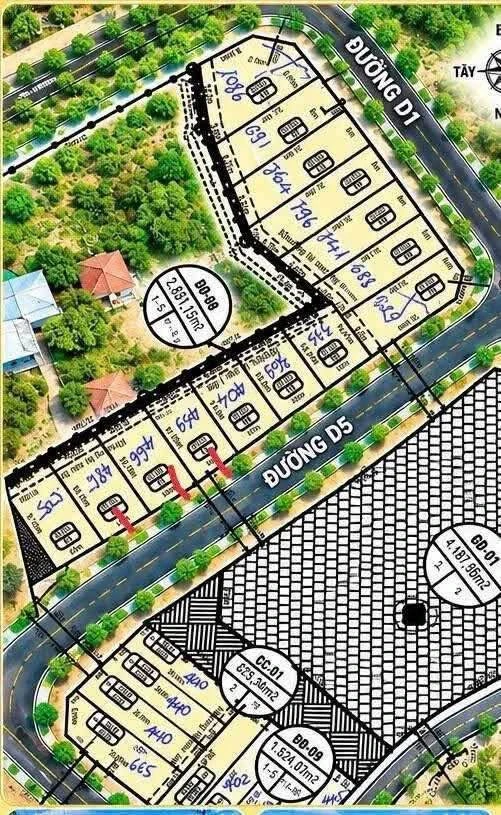 Bán 3 lô đất liền kề 183-199m2 Cát Tài 490 triệu - Ảnh thu nhỏ 2