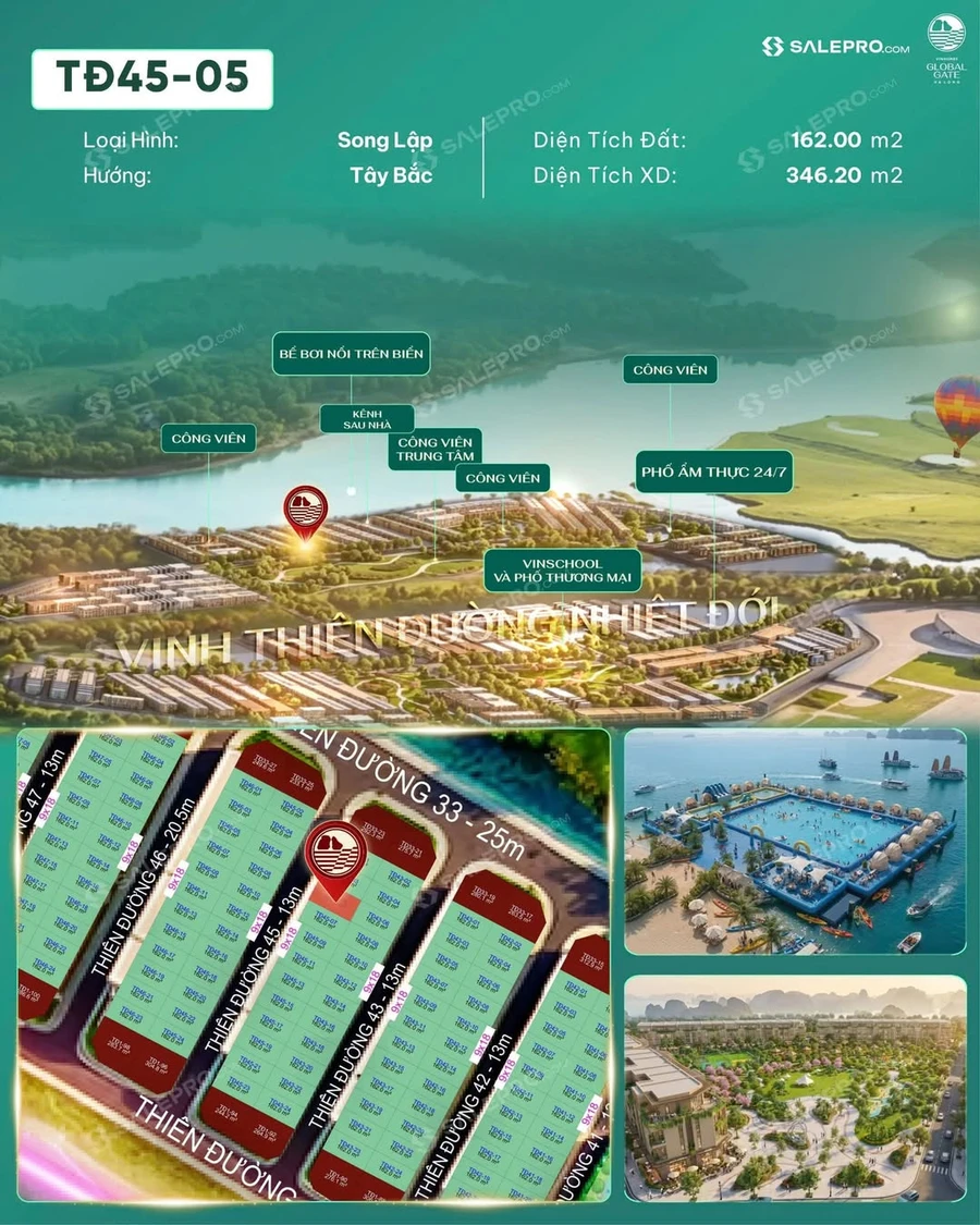 Bán song lập Thiên Đường 45-05, 162m2, 11,7 tỷ, Hạ Long - Ảnh 1