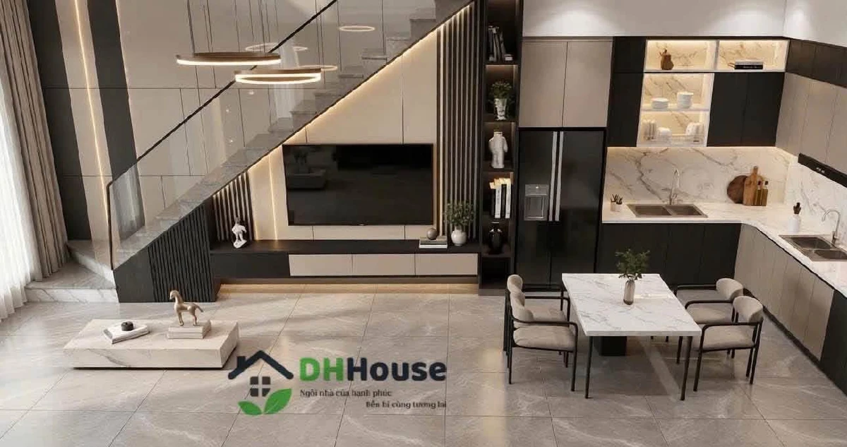 Bán nhà 1 trệt 1 lầu mặt tiền Hoàng Diệu Q7, 8m, 1 tỷ 850 triệu - Ảnh thu nhỏ 3
