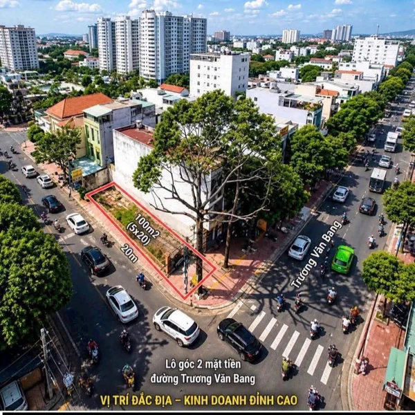 Bán đất 2 mặt tiền 99.7m² Trương Văn Bang, Vũng Tàu