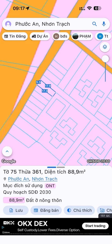 Bán nhà 2 phòng ngủ 3600m² Hóc Môn batnguoi