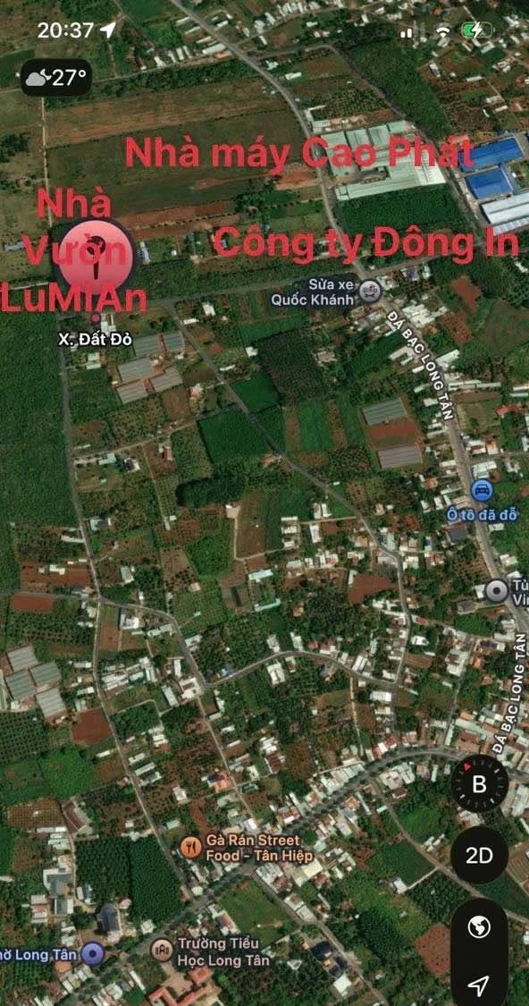 Bán đất Long Tân 644m2 giá 1 tỷ 7 - Ảnh 1