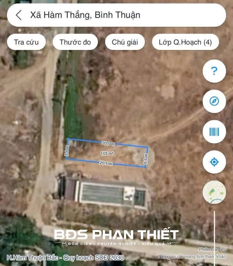 Bán đất thổ cư 102m² Hàm Thắng Phan Thiết 650 triệu - Ảnh thu nhỏ 2