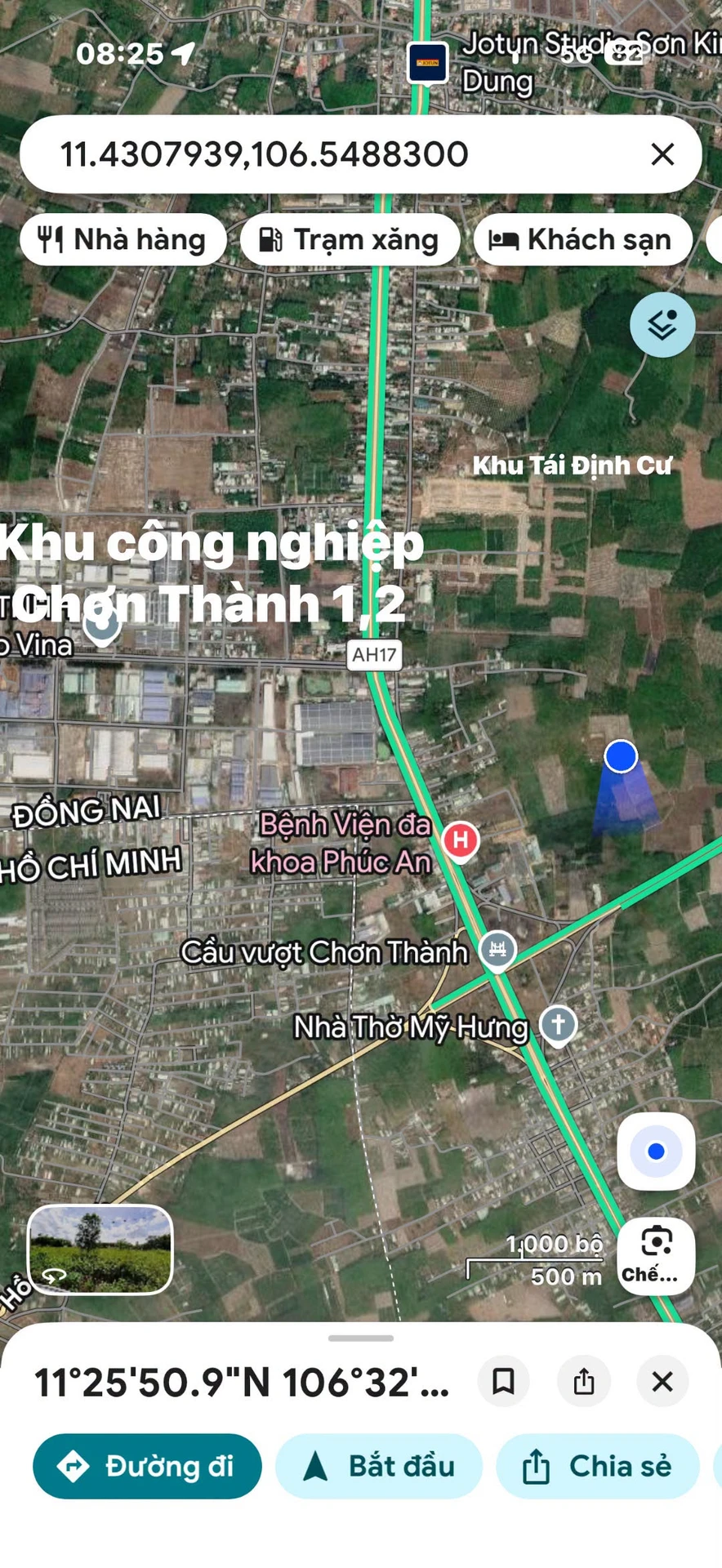 Bán đất thổ cư 25000m2 gần KCN Chơn Thành 5,5 tỷ - Ảnh 1