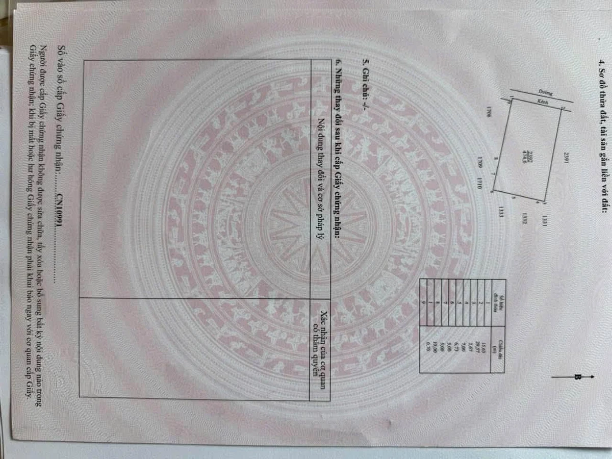 Bán 2 nền mặt tiền kênh, 475m², Phú Tân, Bến Tre, 1 tỷ 850 triệu - Ảnh thu nhỏ 2