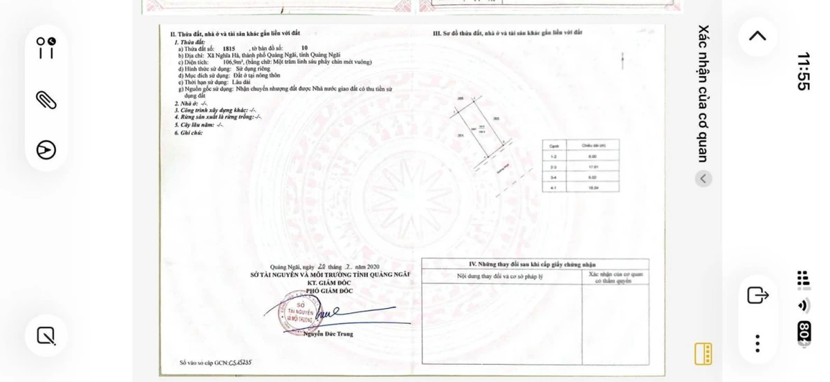Cần bán nhanh lô đôi 211m2 (12 x17.6m) mặt tiền sông Phước Giang KDC An Lộc Phát, giá 2.2 tỷ tl - Ảnh thu nhỏ 3