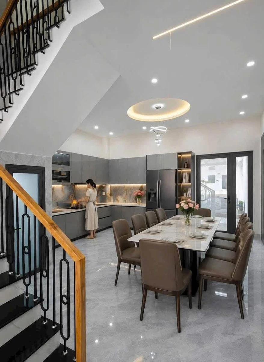 Bán nhà mặt tiền 3 tầng 100m2, 4PN full nội thất, phường Quy Nhơn Nam - Ảnh thu nhỏ 3