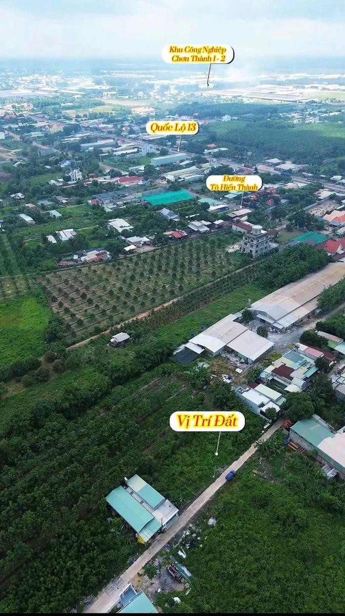 Bán đất 400m2 đường D8 Thành Tâm, Chơn Thành 1 tỷ 5 - Ảnh thu nhỏ 4
