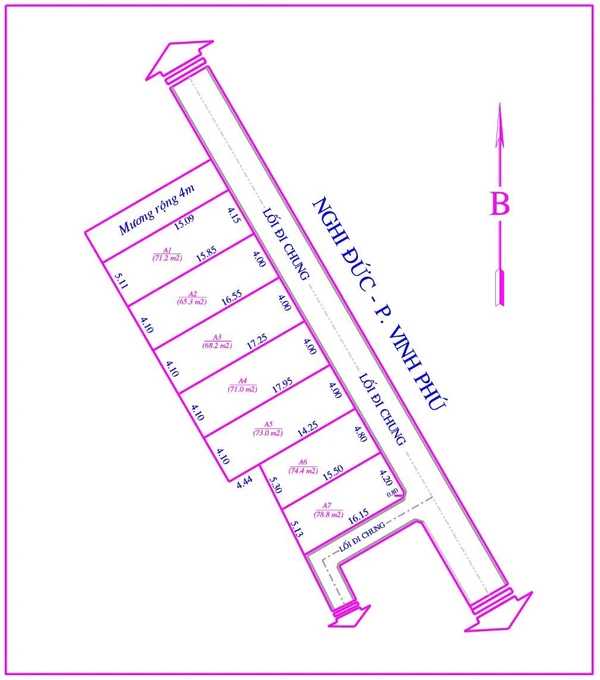 Bán đất Nghi Đức, Phường Vinh Phú, 65-79 m², 1 tỷ 9